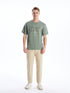LC Waikiki Crew Neck Short Sleeve Printed Combed Cotton Men's T-shirt